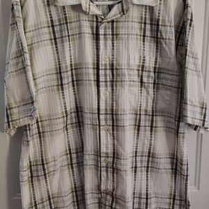 Men's Plaid Short Sleeve Ashworth Shirt